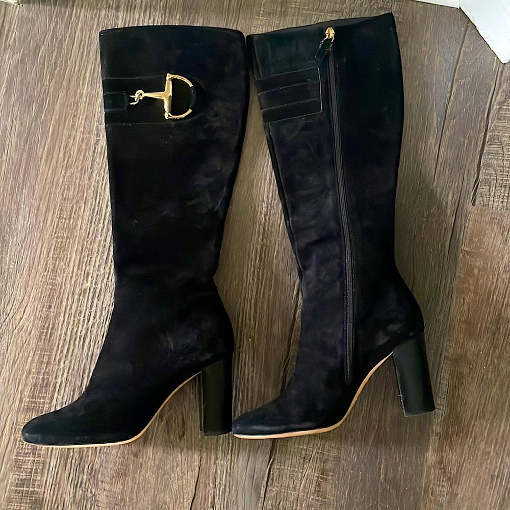 Gucci Tall Black Boots - Size 36